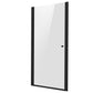 Baridi Pivot Shower Door 800 x 1850mm, 6mm Tempered Glass, Reversible - Black