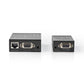 Nedis VGA and Audio Extender Up to 300m over Cat 5e Cat 6 Transmitter & Receiver - CREP5930BK