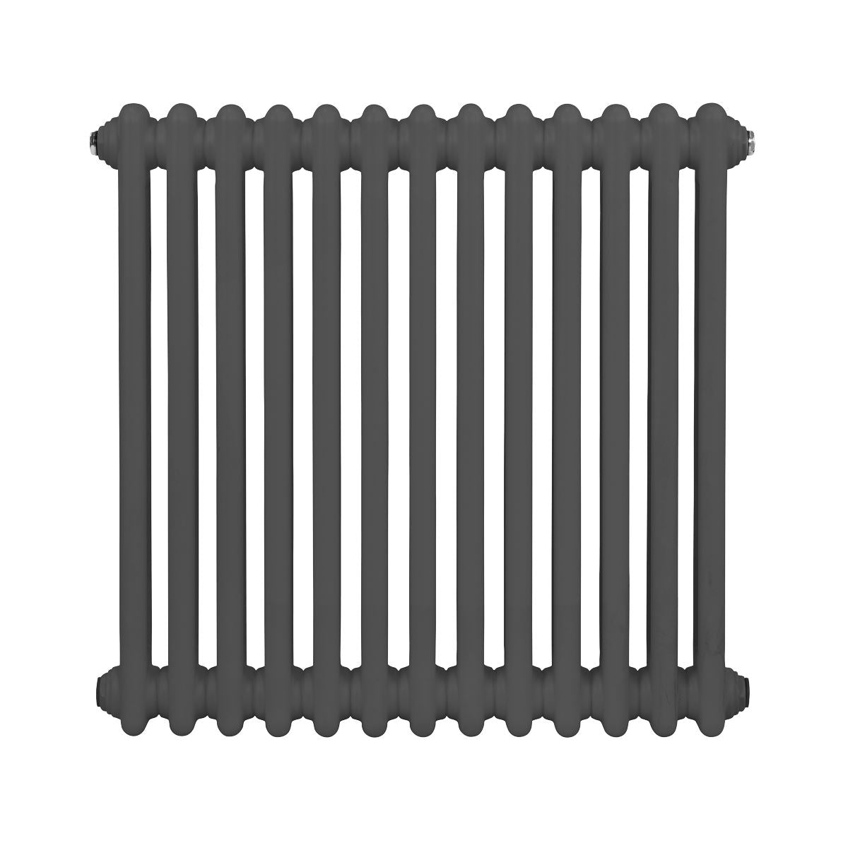 Baridi Horizontal Traditional 2 Column Radiator 600 x 607mm � Anthracite DH357