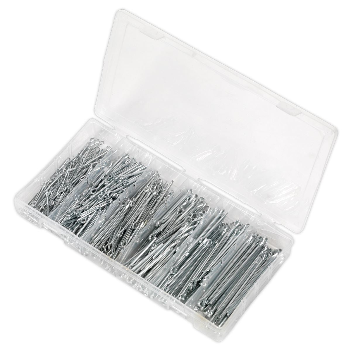 Sealey Split Pin Assortment 555pc Small Sizes Imperial & Metric AB001SP
