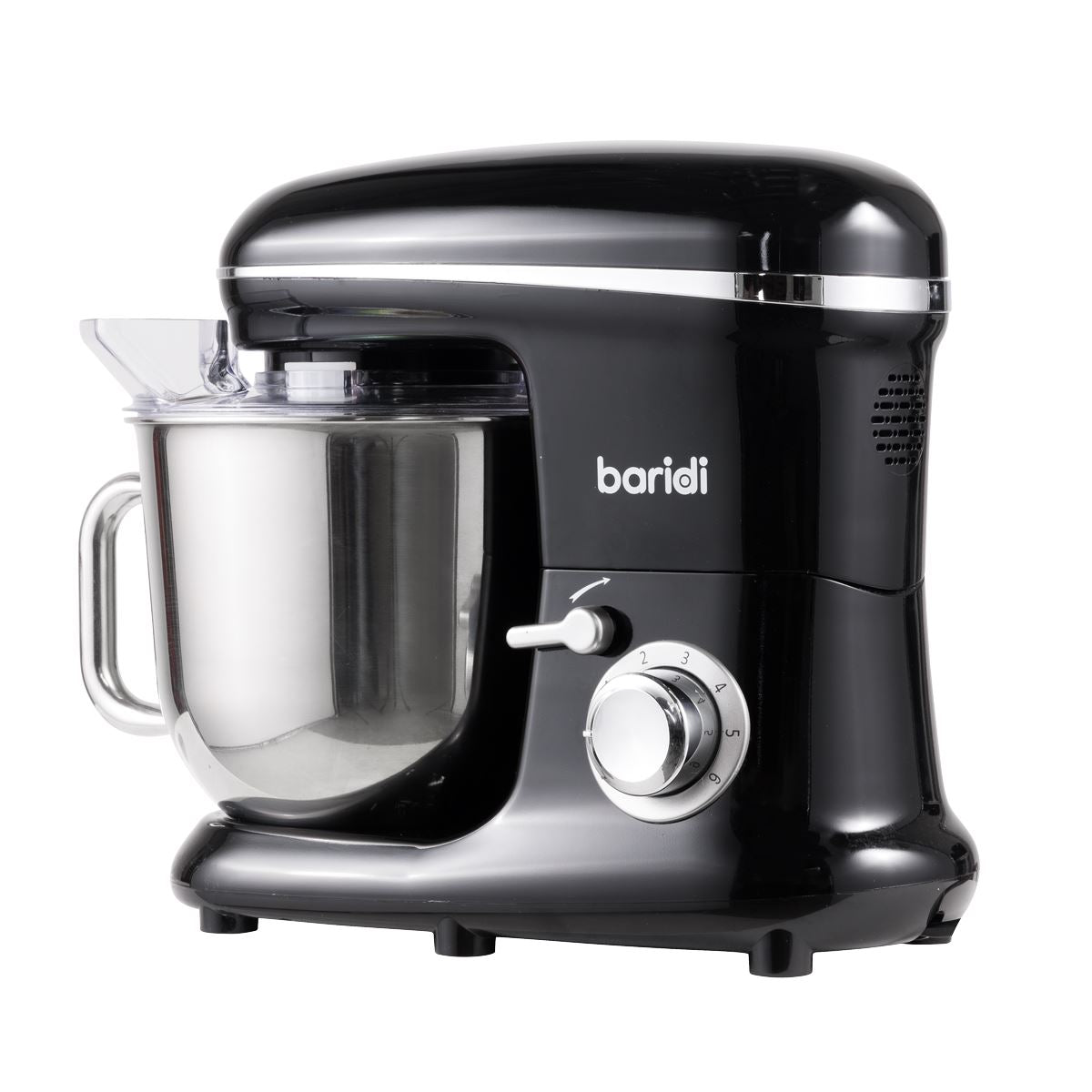Baridi 1500W Stand Mixer with Accessories 6L - Black DH173