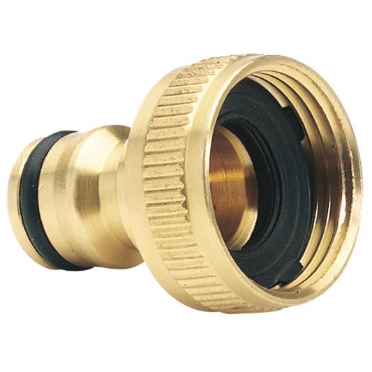 Draper GWB1A/H Expert Brass 3/4in BSP Garden Hose Tap Connector - 36198
