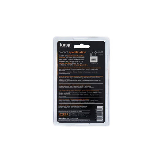 Kasp Aluminium Padlock 38mm Blue K14040BLUD
