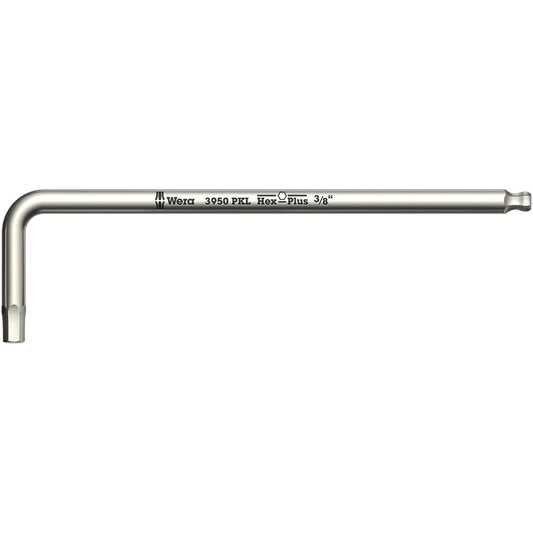 Wera 3950Pkl Hex Key 3/32"/112 Long Ballend Stainless 022710