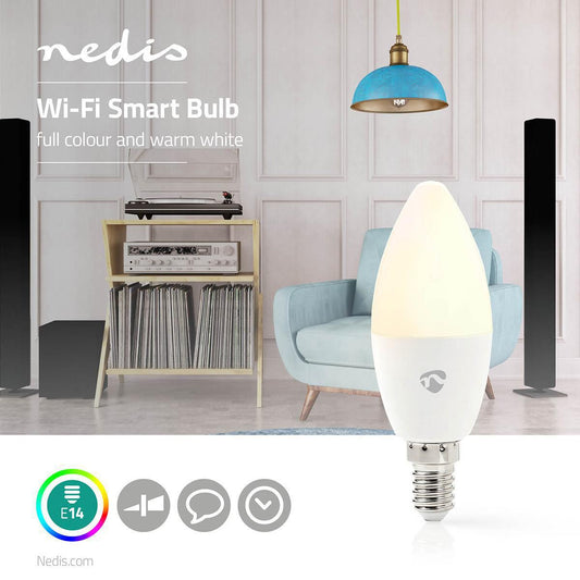 Nedis Wi-Fi Smart LED Bulb Full Colour and Warm White E14