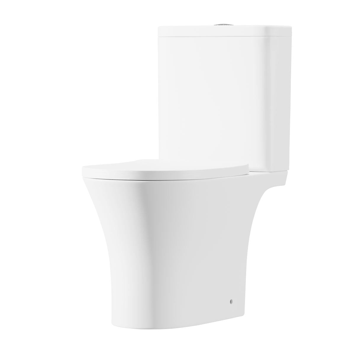 Baridi Close-Coupled Toilet Soft Close Seat, Dual Flush Cistern & Rimless Flush