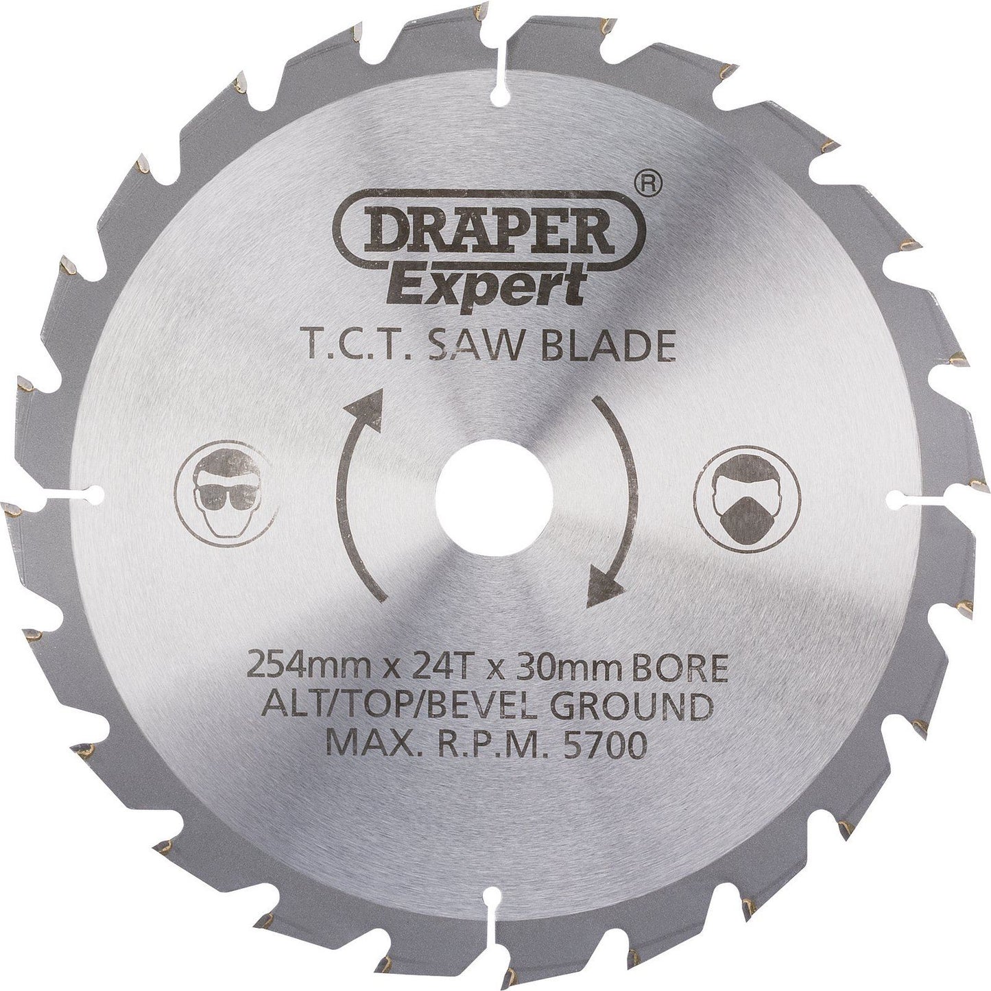 Draper Expert Circular TCT Saw Blade 254mm x 30mm 24T 24 Tooth 38153
