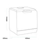 Sealey Baridi 2-4 Place Settings Mini Portable Tabletop Dishwasher, 5 Wash Functions DH224