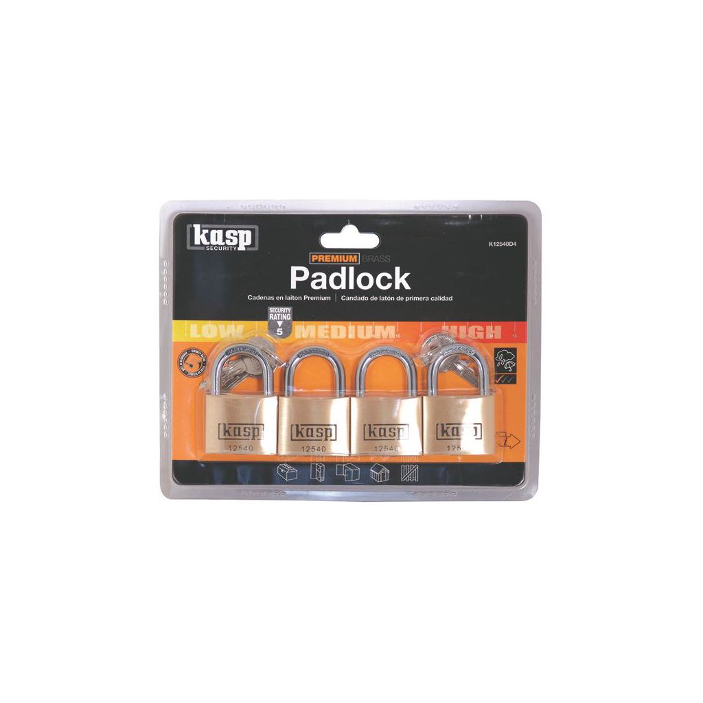 Kasp 125 Padlock 40mm Quad K12540D4
