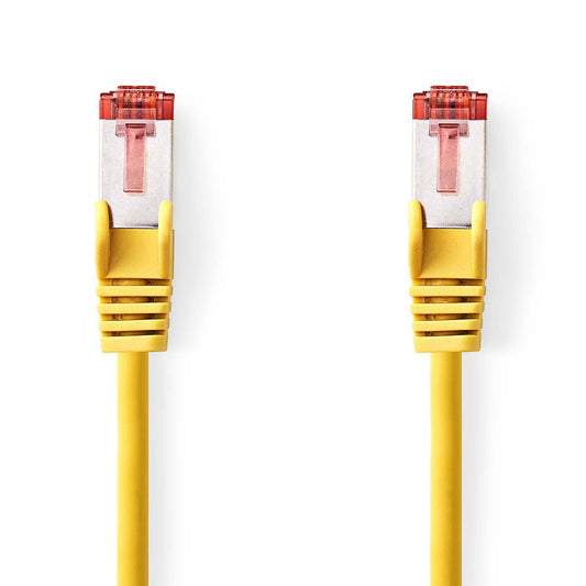 Nedis CAT6 Cable RJ45 Male RJ45 Male S/FTP 0.5m Round LSZH Yellow Label