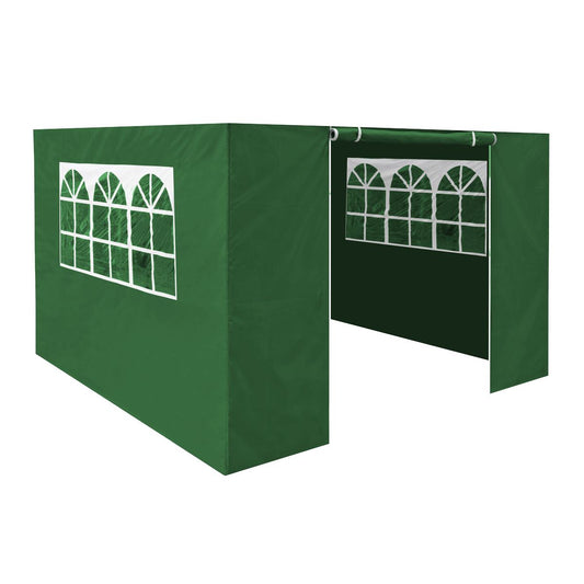 Sealey Dellonda Premium Side Walls/Doors/Windows for Gazebo/Marquee, Fits 2 x 2m Models - Dark Green DG144