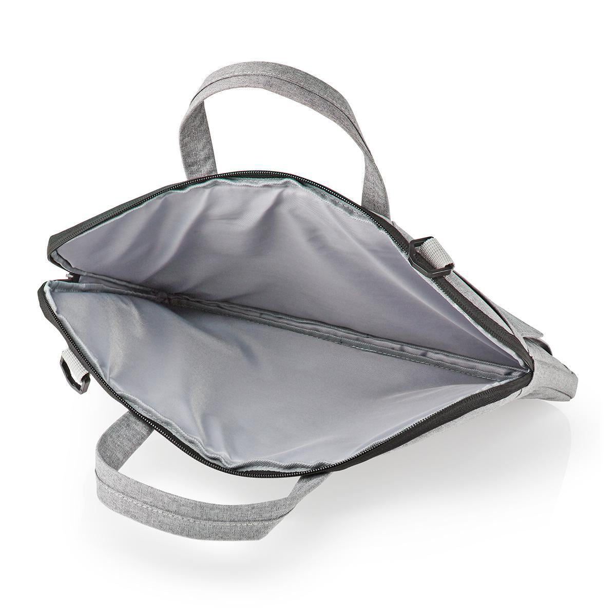 Nedis Notebook Bag Shoulder Strap 8 Storage Pockets 15" to 16" Grey - NBBG15150GY