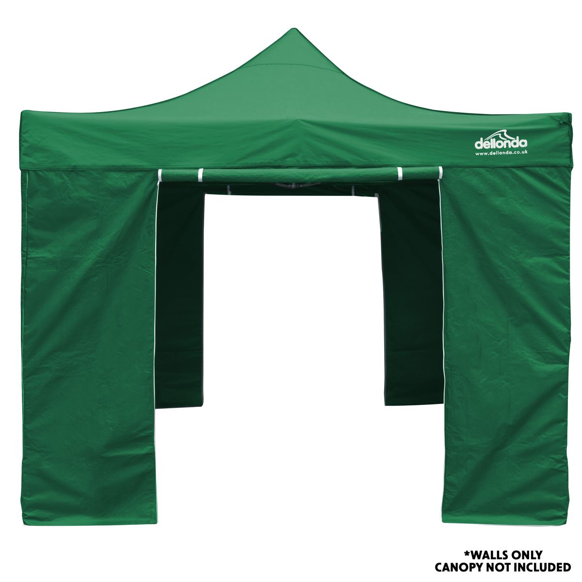 Sealey Dellonda Premium Side Walls/Doors/Windows for Gazebo/Marquee, Fits 2 x 2m Models - Dark Green DG144