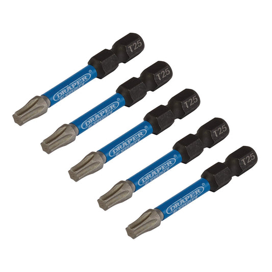 Draper T25 x 50mm Impact S/D Bit 5Pk IMBH/TX50/5 - 05653