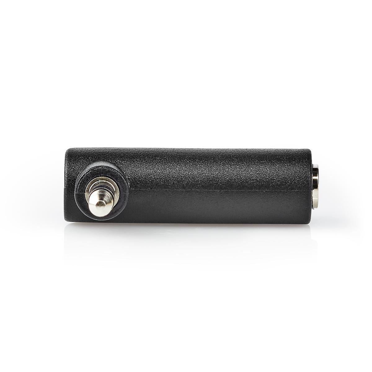 Stereo Audio Adapter 3.5mm Male to 3.5mm Female 90° Angled 3-Pole 10 Pcs Black