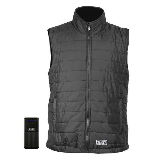 Sealey 5V Heated Puffy Gilet - 44" to 52" Chest with Power Bank 20Ah HG02KIT