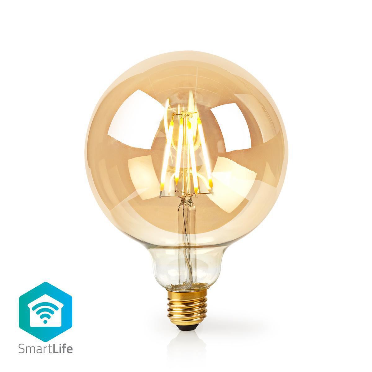 Nedis Smart LED Filament Bulb Wi-Fi E27 500lm 5W Warm 2200K Glass Android/IOS