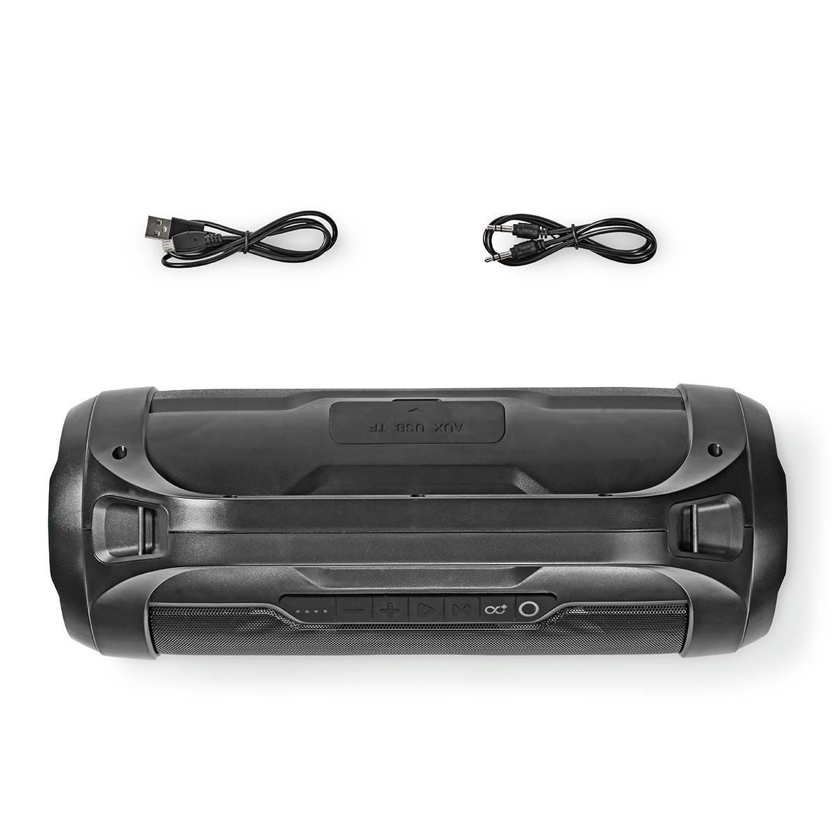 Nedis Party Boombox 6 Hours Playtime Bluetooth® TWS Party Lights Black - SPBB310BK