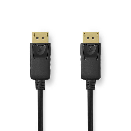Nedis DisplayPort Cable DisplayPort Male to Male 8K@60Hz Gold Plated 2m Black