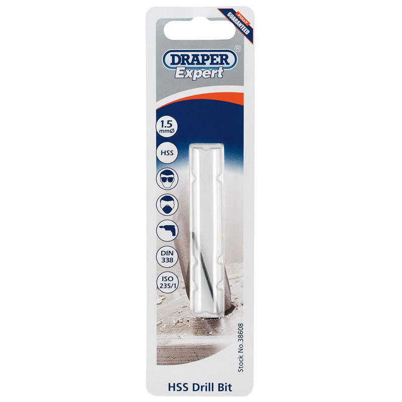 Draper HSS Drill Bit, 1.5mm H29MPB - 38608