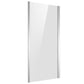 Baridi Side Panel for Sliding Shower Doors, 6mm Tempered Glass - Chrome DH296