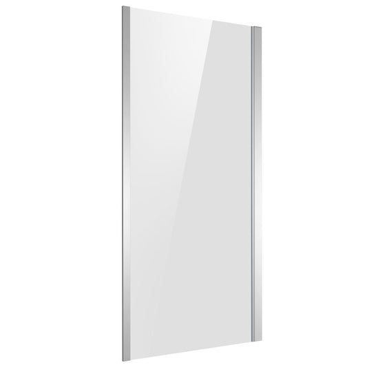 Baridi Side Panel for Sliding Shower Doors, 6mm Tempered Glass - Chrome DH296