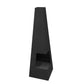 Dellonda Chiminea, Wood Burner, Heater for Outdoors W45cm x H150cm - Black Steel DG105