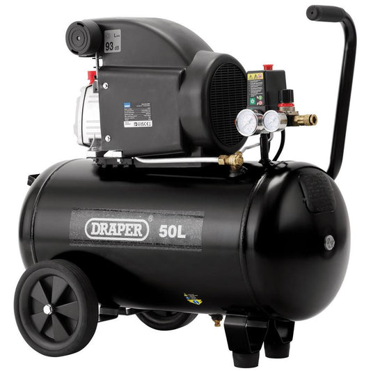 Portable Air Compressor 50L 1500W Electric Power Tool Motor DIY Workshop 24981