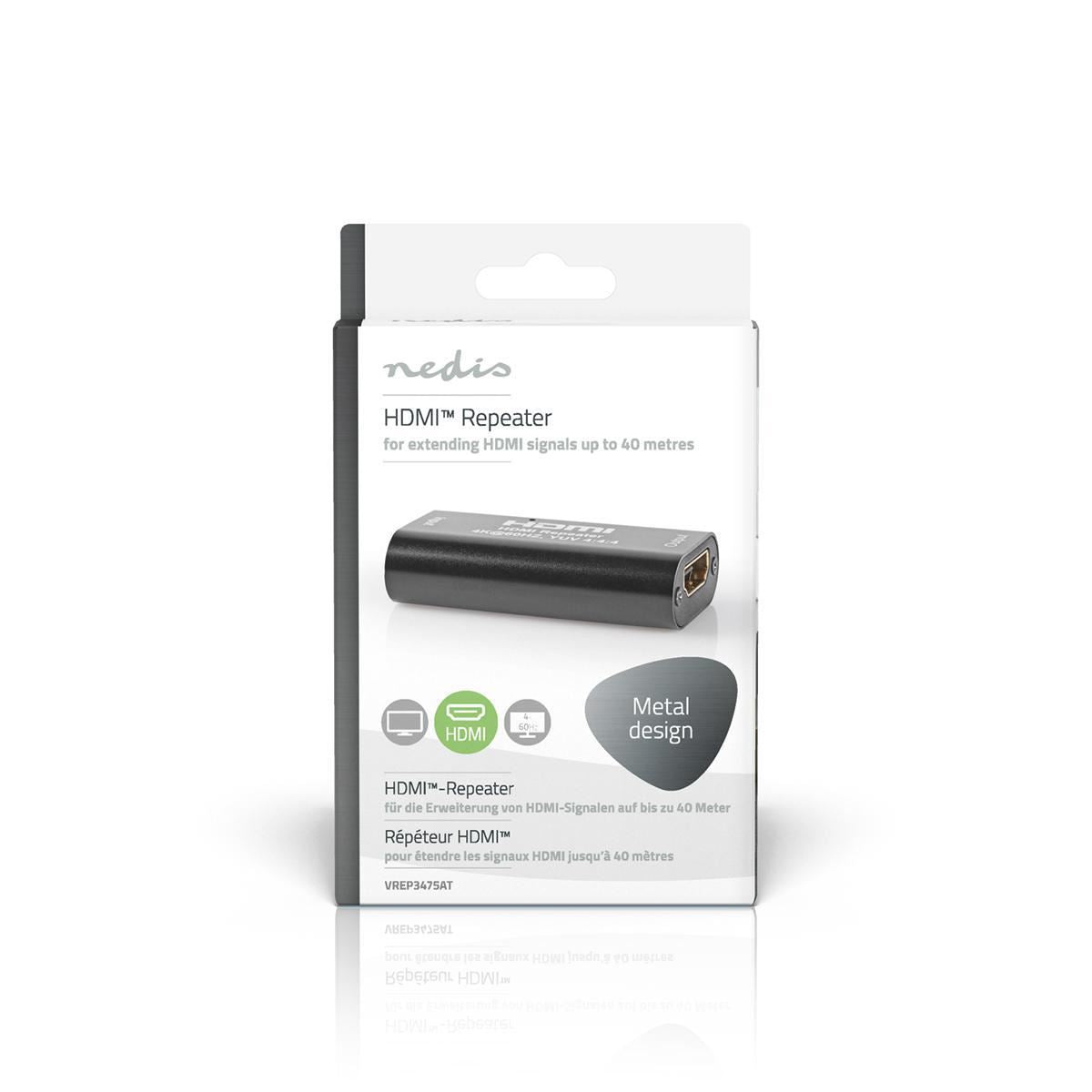 Nedis HDMI Repeater 4K@60Hz Up to 40m - VREP3475AT