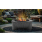 Sealey Dellonda Round MgO Fire Pit with BBQ Grill, 75cm, Safety Mesh Screen - Dark Grey DG191