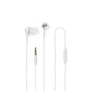 Nedis Wired Headphones 1.2m Round Cable In-Ear Built-in Microphone White - HPWD2020WT