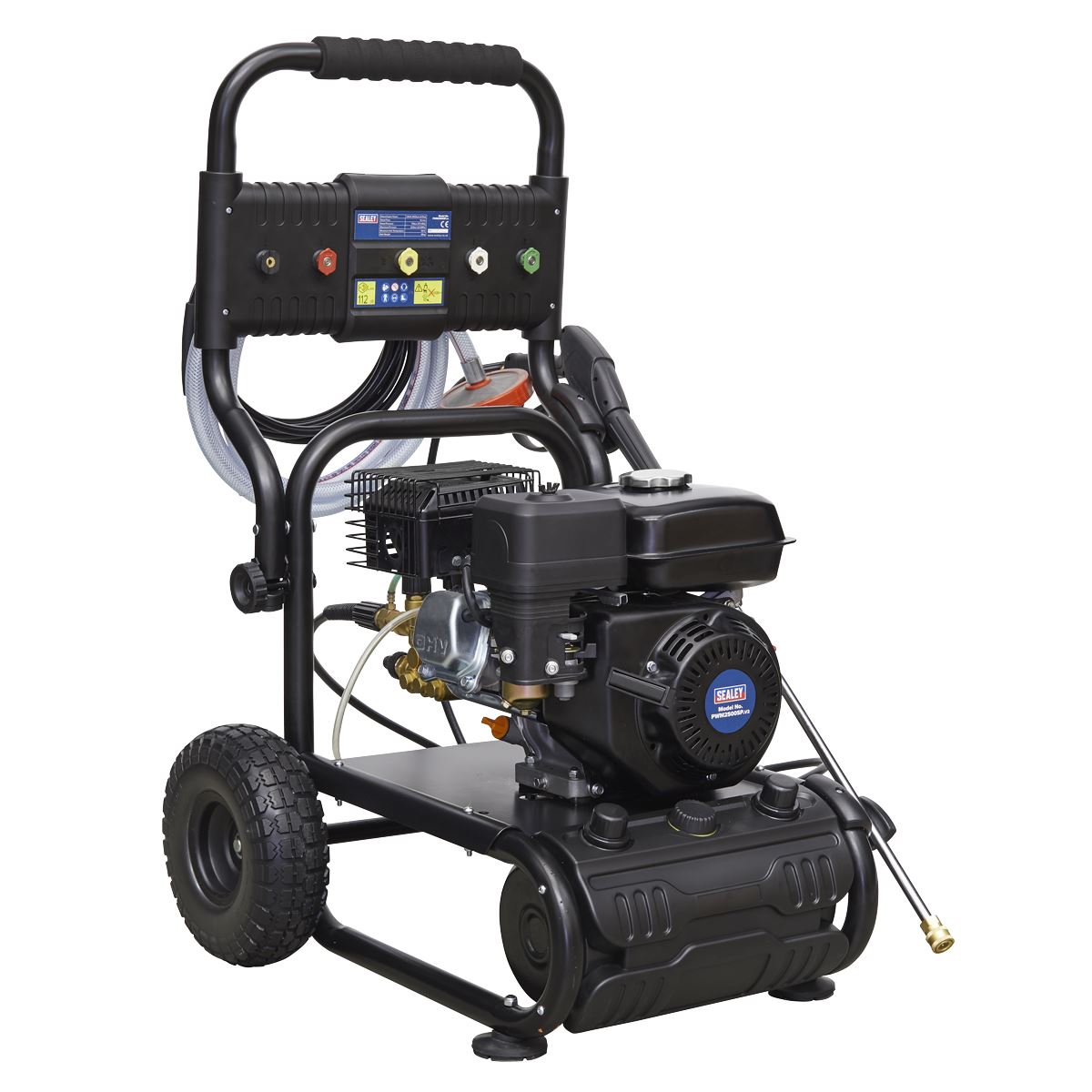 Sealey Pressure Washer 220bar 540L/hr Self-Priming 6.5hp Petrol PWM2500SP