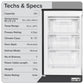 Baridi 55cm Undercounter Freezer with Adjustable Thermostat, 85L - Black DH251