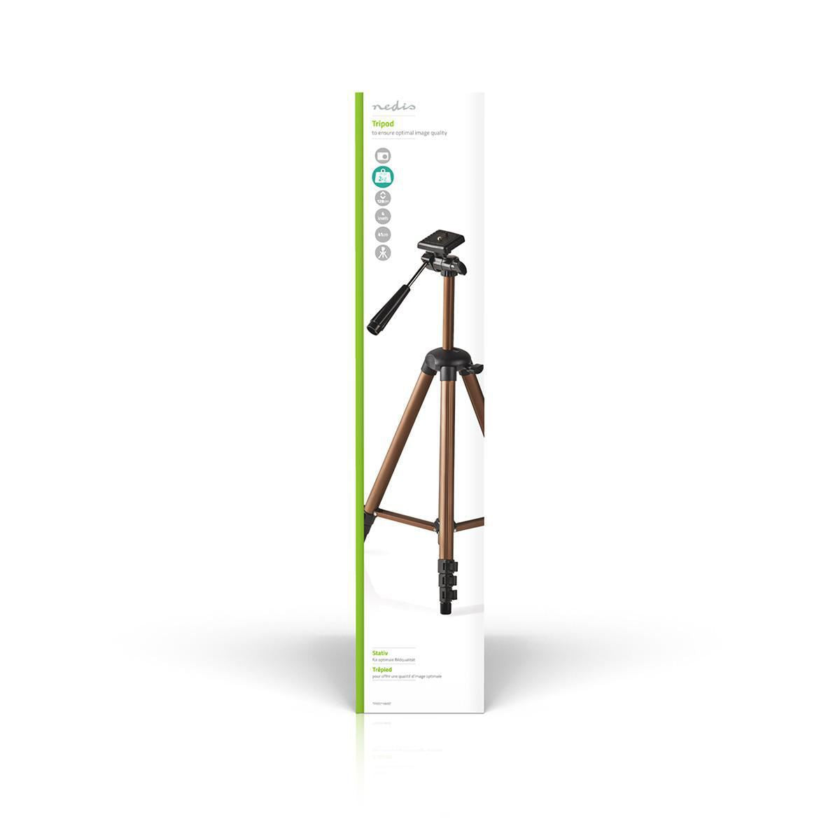 Nedis Tripod Pan & Tilt Max 2 kg 130cm Black/Silver TPOD2100BZ