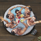 Dellonda 4-6 Person Inflatable Hot Tub Spa with Smart Pump - Rattan Effect DL91