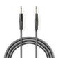 Nedis Mono Speaker Cable 6.35mm Male to 6.35mm Male 10m Grey COTG23050GY100
