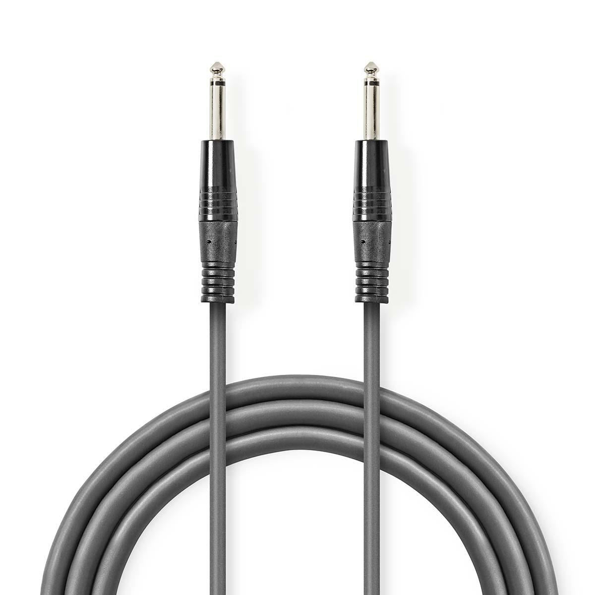 Nedis Mono Speaker Cable 6.35mm Male to 6.35mm Male 10m Grey COTG23050GY100