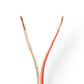Nedis Speaker Cable 2x 2.50 mm2 100m Wrap Transparent - CAGW2500TR1000