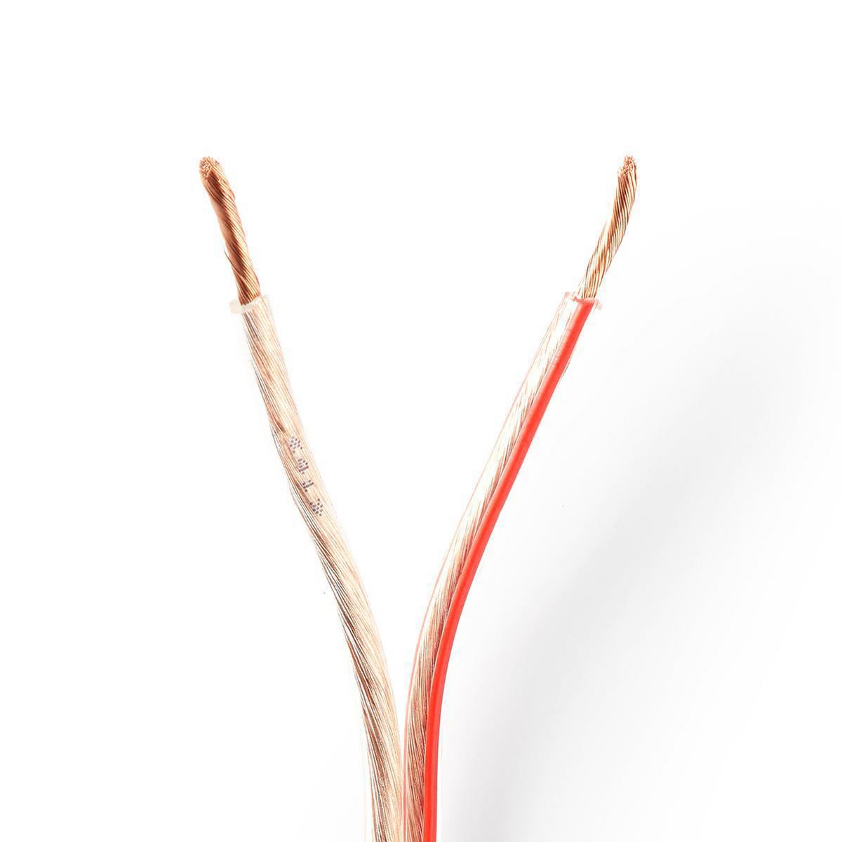 Nedis Speaker Cable 2x 2.50 mm2 100m Wrap Transparent - CAGW2500TR1000