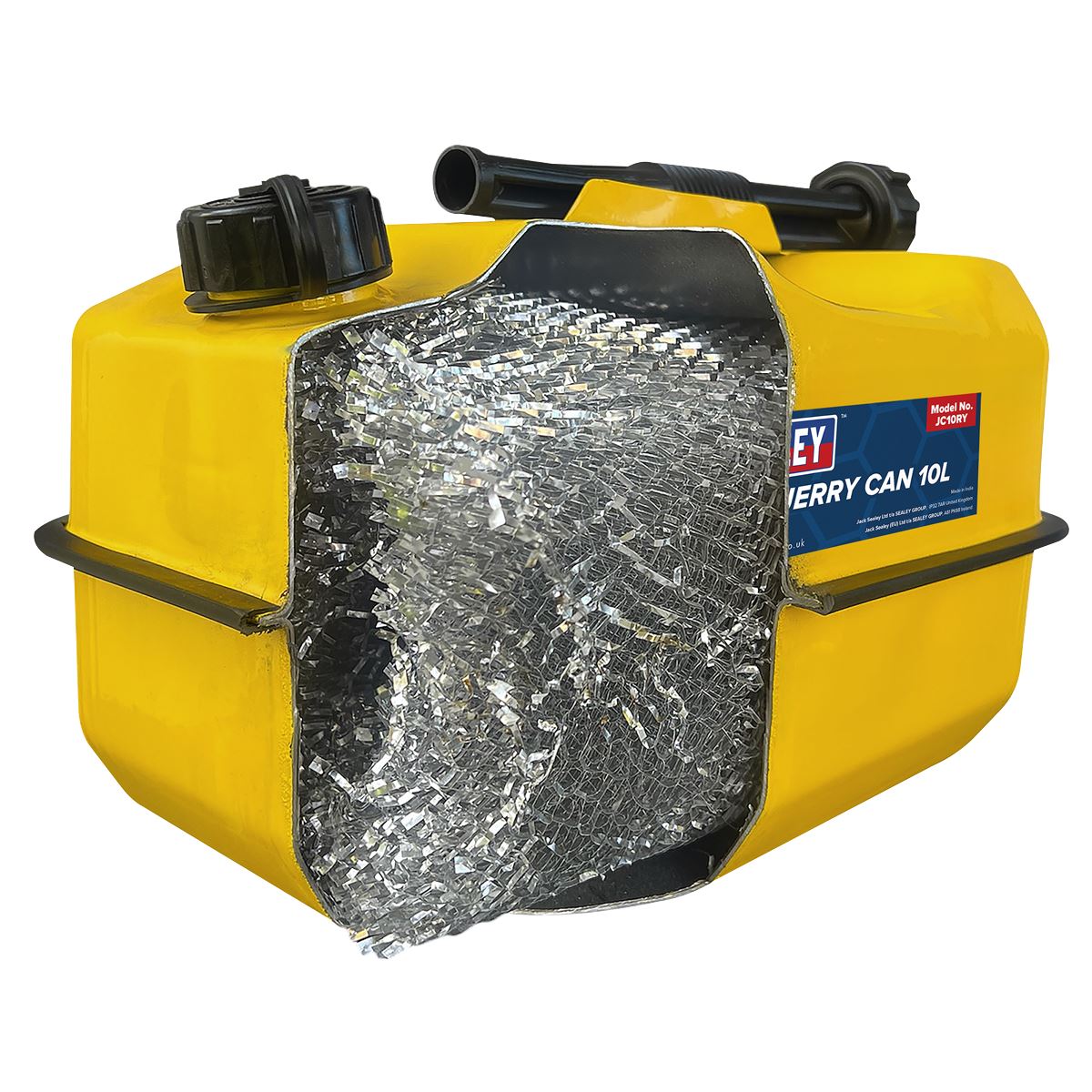 Sealey Explosive-Safe Jerry Can 10L - Yellow JC10RY