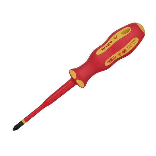 Draper No:1 X 80mm Ergo Plus Slimline Pz Type Vde Screwdriver - 02166