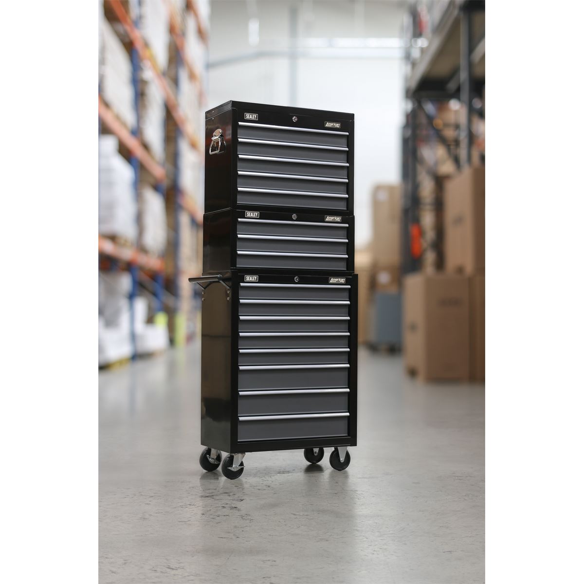 Sealey Tool Chest Combination 16 Drawer - Black/Grey AP35STACK
