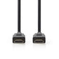 Nedis High Speed HDMI Cable with Ethernet to HDMI Connector 1m (Black) - CVGT34001BK10