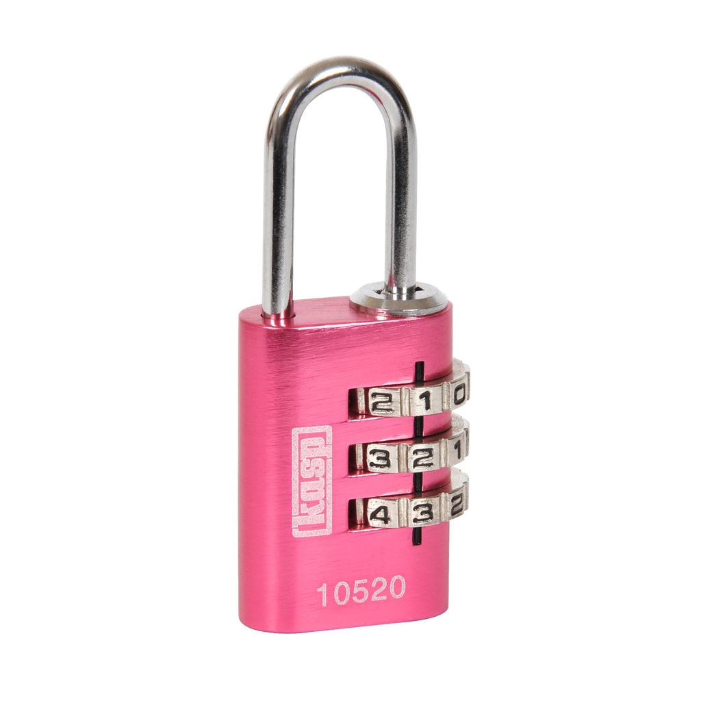 Kasp 105 Combi Padlock Pink 20mm K10520PIND