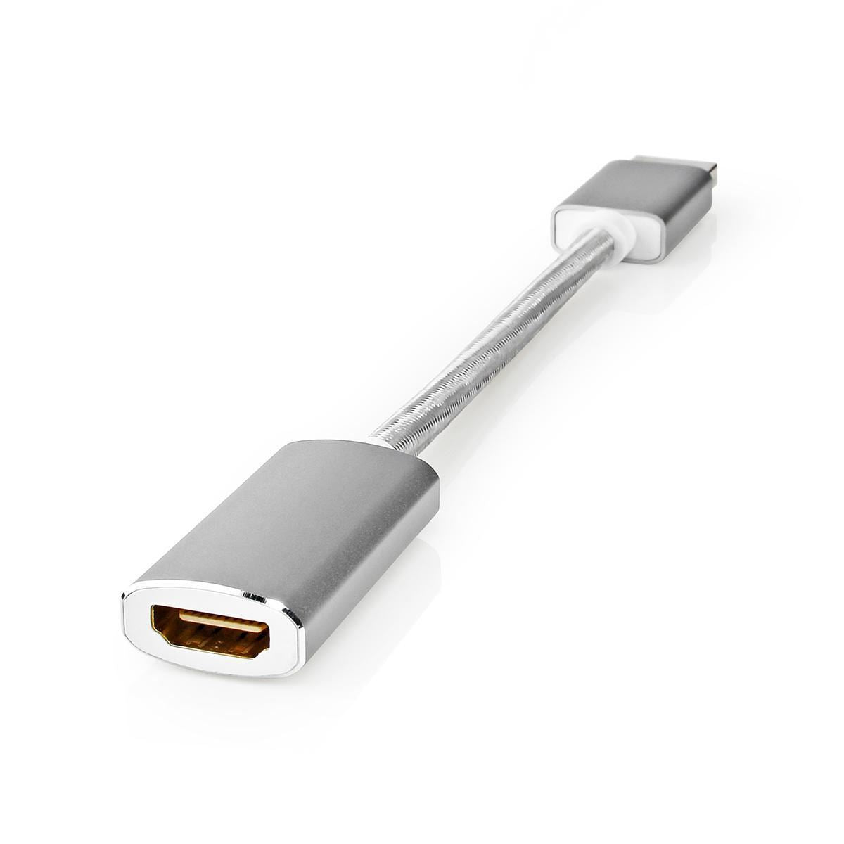Nedis DisplayPort Cable DisplayPort Male HDMI Output 4K@60Hz Gold Plated 0.20m - CCTB37150AL02