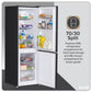 Baridi 47cm 70/30 Fridge Freezer, 157L Capacity Low Frost DH253