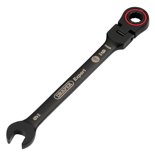 Draper 9mm Flex Head Ratchet Spanner 8241FMM/BK - 03915