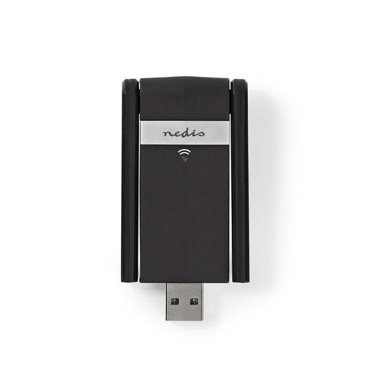 Nedis Network Dongle WiFi AC1200 2.4/5 GHz Dual Band USB3.0 Wi-Fi speed 1200Mbps