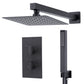 Baridi Concealed Thermostatic Shower Set 20 x 20cm Square Head & Hand Shower