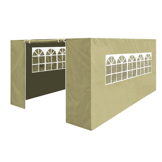 Sealey Dellonda Premium Side Walls/Doors/Windows for Gazebo/Marquee, Fits 3 x 4.5m Models - Beige DG150